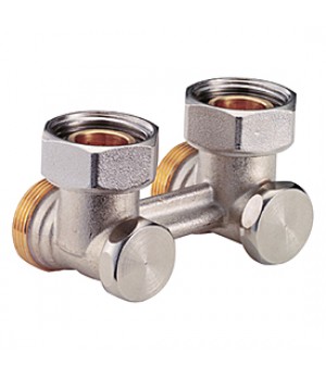 УЗЕЛ НИЖНЕГО ПОДКЛЮЧЕНИЯ GIACOMINI R388, УГЛОВОЙ H-ОБРАЗНЫЙ, 3/4", 3/4", Н ЕК-НГ