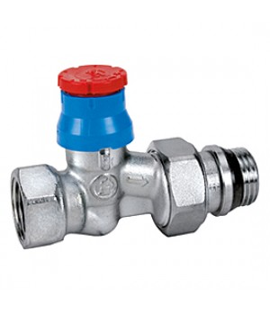 КЛАПАН GIACOMINI R402TG, ПРЯМОЙ, 1/2", 1/2", ВН, ХРОМИРОВАННЫЙ, ОТВОД С ГЕРМЕТИЧНОЙ ПРОКЛАДКОЙ