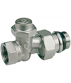 КЛАПАН GIACOMINI R715TG, ПРЯМОЙ, 3/4", 3/4", ВН, ХРОМИРОВАННЫЙ, ОТВОД С ГЕРМЕТИЧНОЙ ПРОКЛАДКОЙ