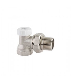 Клапан радиаторный PROFACTOR Ø 1/2" настроечный угловой с конусным затвором