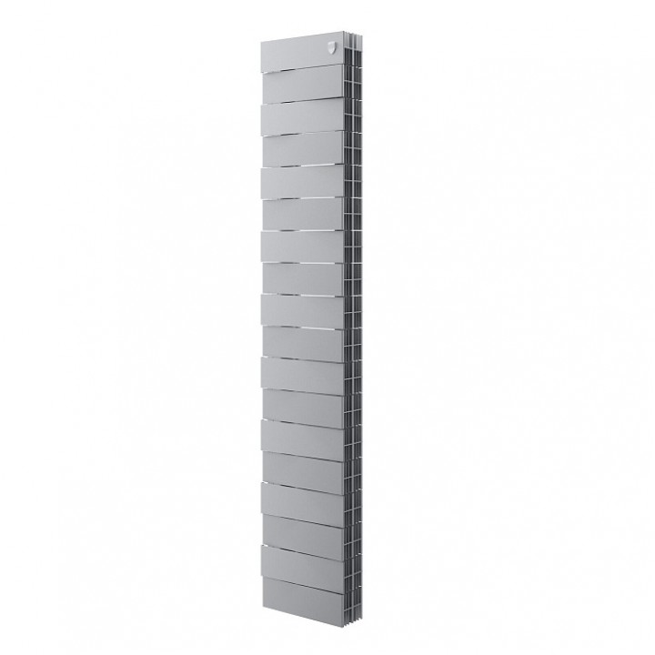 Радиатор биметаллический Royal Thermo PianoForte Tower 200/Silver Satin Bianco Traffico - 18 секций