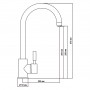 Смеситель для кухни с каналом для фильтрованной воды L11021