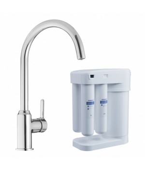 CМЕСИТЕЛЬ ДЛЯ КУХНИ SWEDBE SELENE PLUS В КОМПЛЕКТЕ С ФИЛЬТРОМ АКВАФОР МОРИОН, K8041M