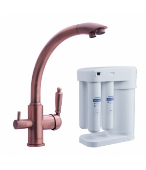 CМЕСИТЕЛЬ ДЛЯ КУХНИ SWEDBE SELENE PLUS В КОМПЛЕКТЕ С ФИЛЬТРОМ АКВАФОР МОРИОН, K8044M