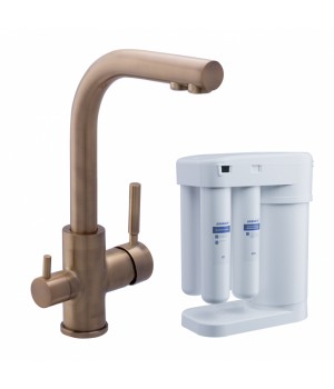 CМЕСИТЕЛЬ ДЛЯ КУХНИ SWEDBE SELENE PLUS В КОМПЛЕКТЕ С ФИЛЬТРОМ АКВАФОР МОРИОН, K8147M