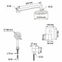 КОМПЛЕКТ ДУШЕВОЙ СО ВСТРОЕННЫМ СМЕСИТЕЛЕМ С МОНТАЖНЫМ БОКСОМ И ВЕРХНИМ ДУШЕМ SWEDBE PLATTA 5554B