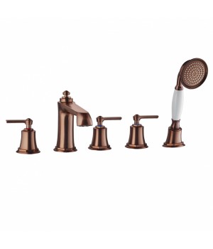 СМЕСИТЕЛЬ ДЛЯ ВАННЫ С ДУШЕВОЙ ЛЕЙКОЙ НА 5 ОТВЕРСТИЙ SWEDBE TERRACOTTA ART 2508