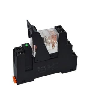 Колодка реле 14F08-E на DIN-рейку с пластиковым фиксатором