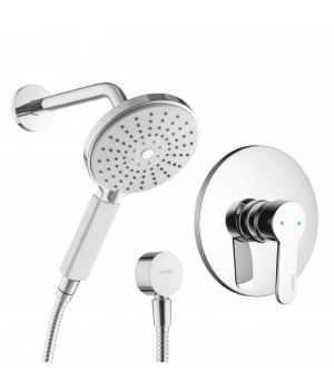 Душевой комплект со встраиваемым смесителем на 2 выхода 