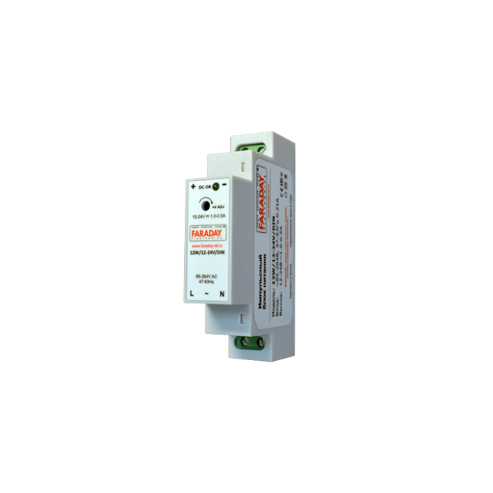 Блок питания 12W/12-24V/DIN ZONT